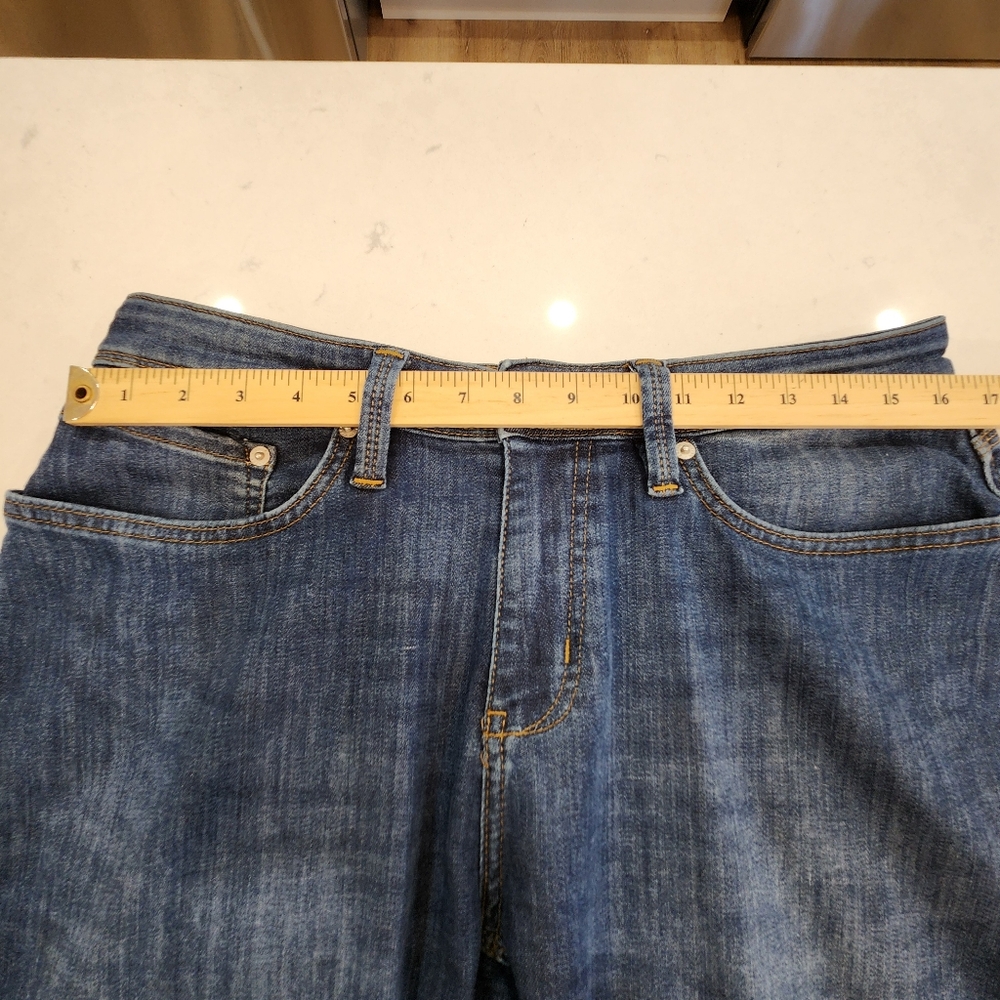 DU/ER Jeans Mens 32x30 L2X Relaxed Taper Fit Blue Stretch Pants DUER Dark Wash - Picture 12 of 16